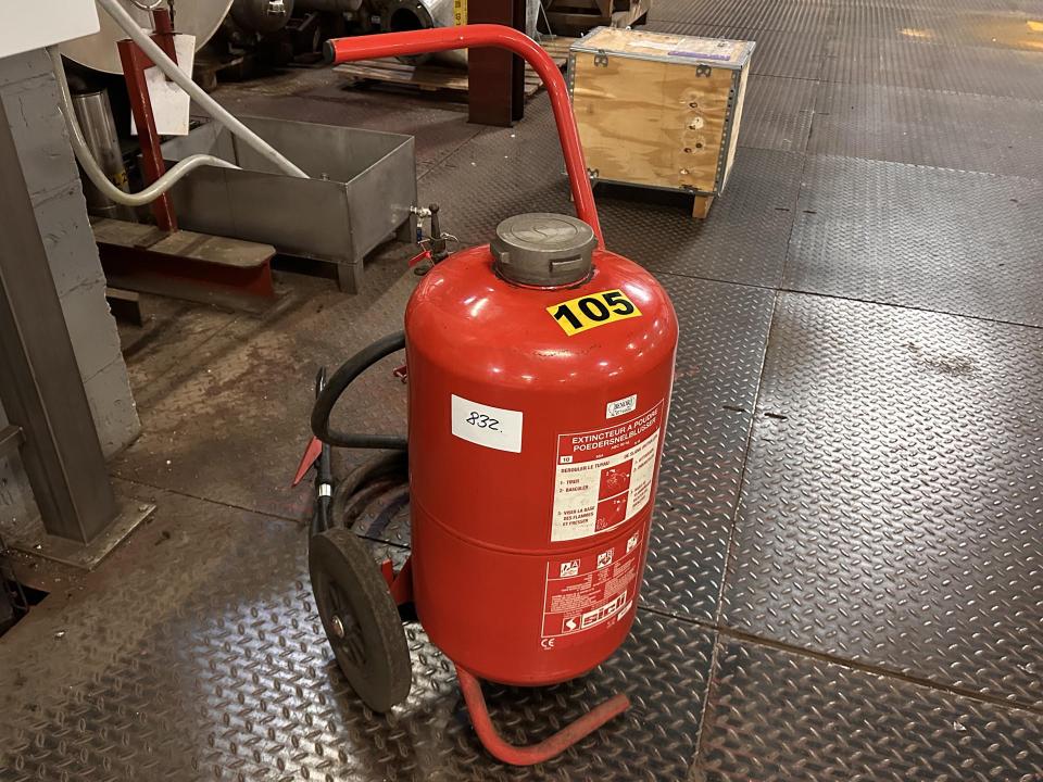 Sicli Mobile ABC powder fire extinguisher 50kg Fire and theft prevention