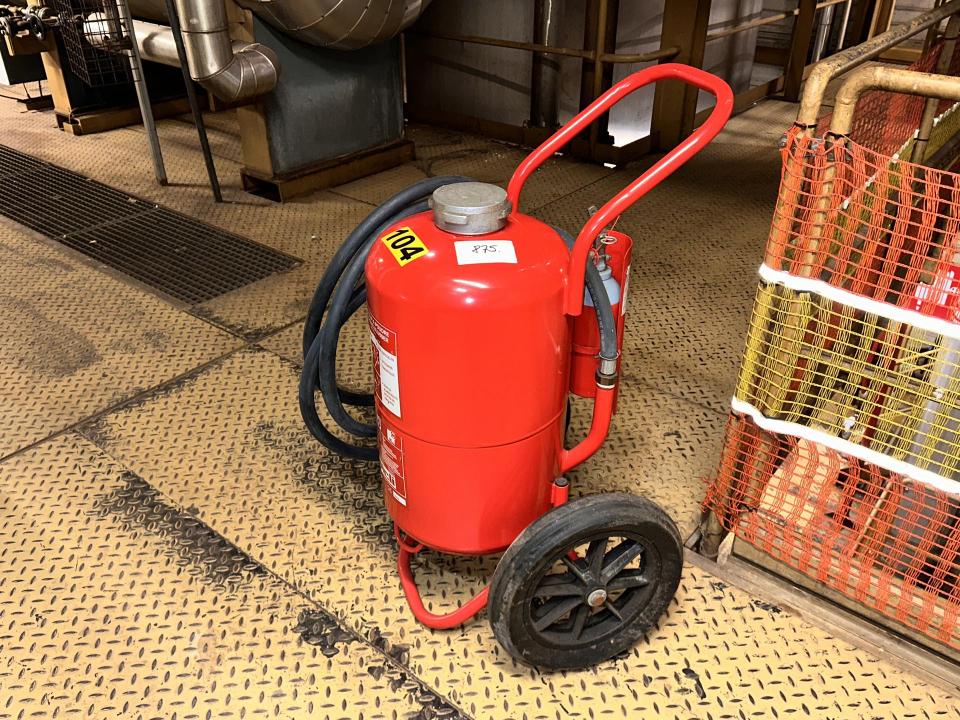 Sicli Mobile ABC powder fire extinguisher 50kg Fire and theft prevention