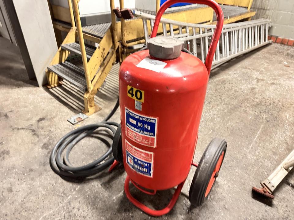 Sicli Mobile ABC powder fire extinguisher 50kg Fire and theft prevention