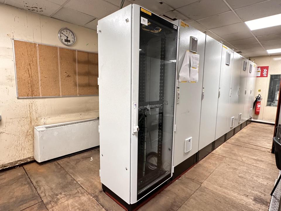 Rittal Server cabinet with glass door at the front Servers
