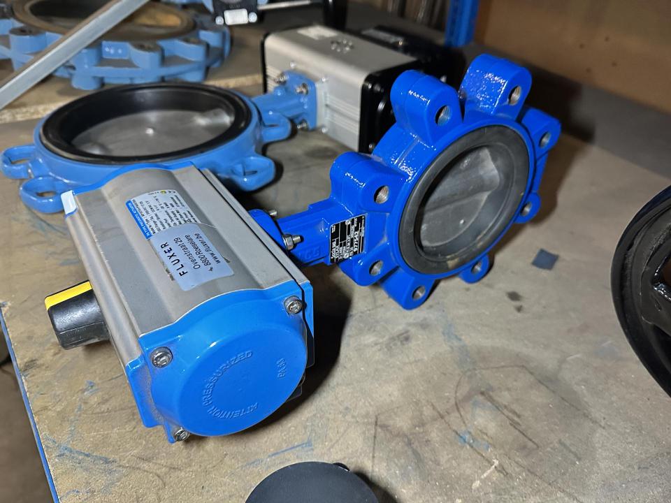 Pneumatic slide valves Storage and Handling