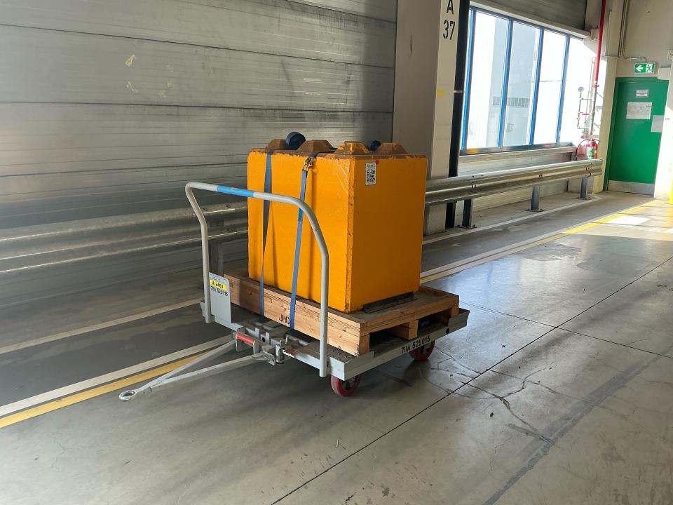 Trailer with concrete block 1000kg Agricultural transport