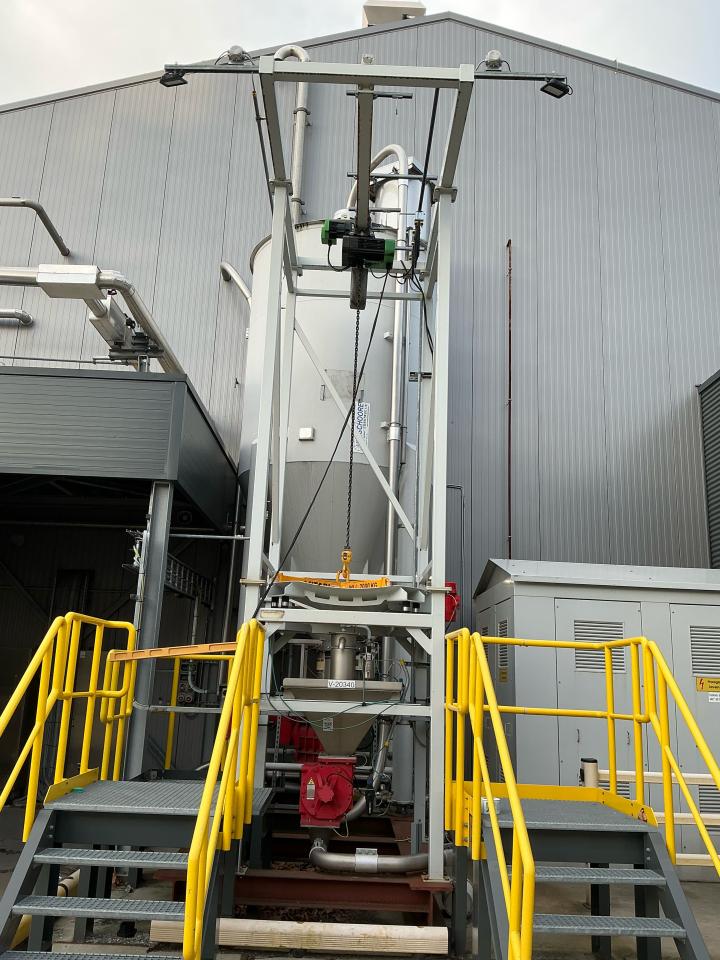 PET inlet hopper filter 