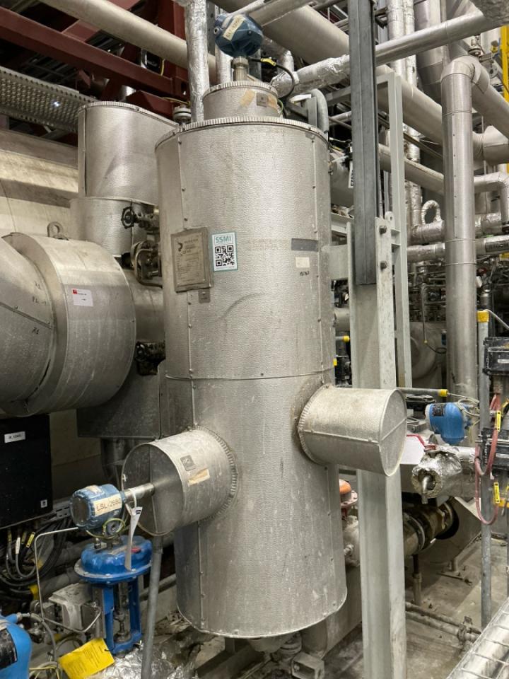 Steam condensate buffer vessel Buffer tank