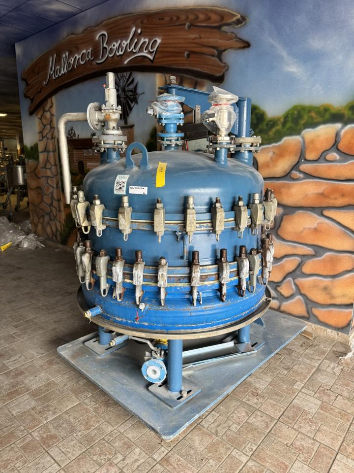 DeDietrich mobile nutsche, enamel, -1/+3 bar, -20/+200 °C, 600 liters Various pharmaceutical, cosmetic and chemical