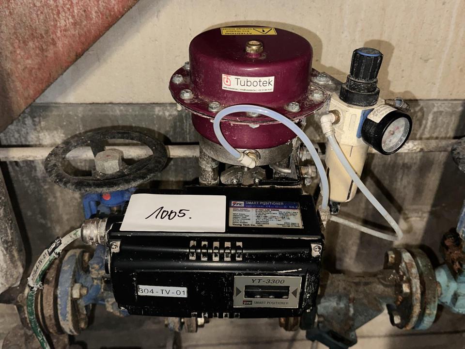 Regulating valve with Smart Positioner from YTC Valves