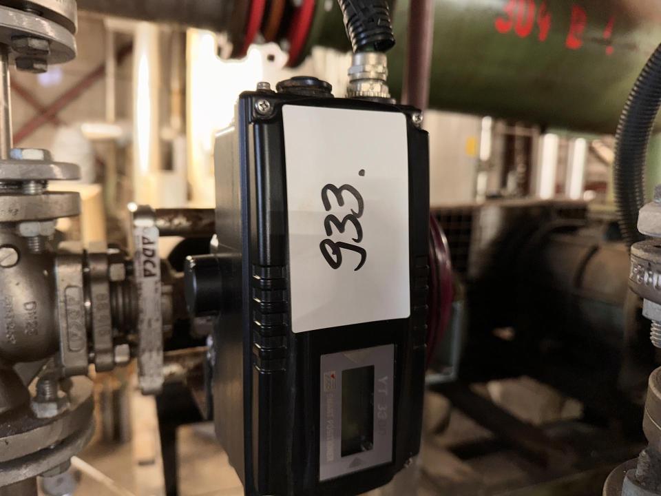 Regulating valve with Smart Positioner Valves