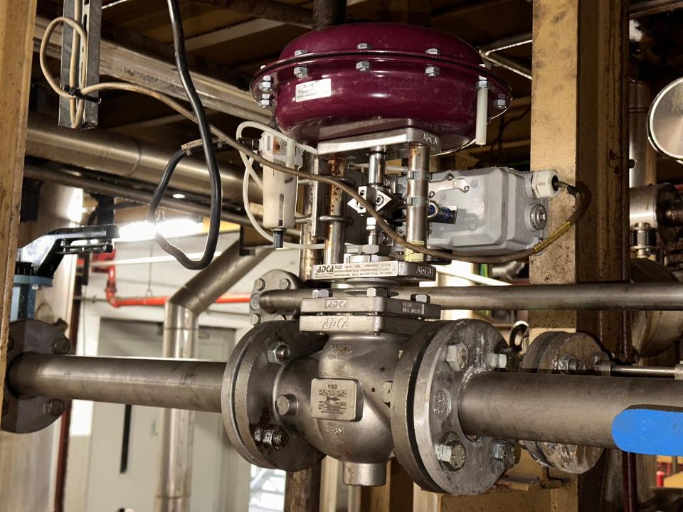 Regulating valve with Smart Positioner from YTC Valves