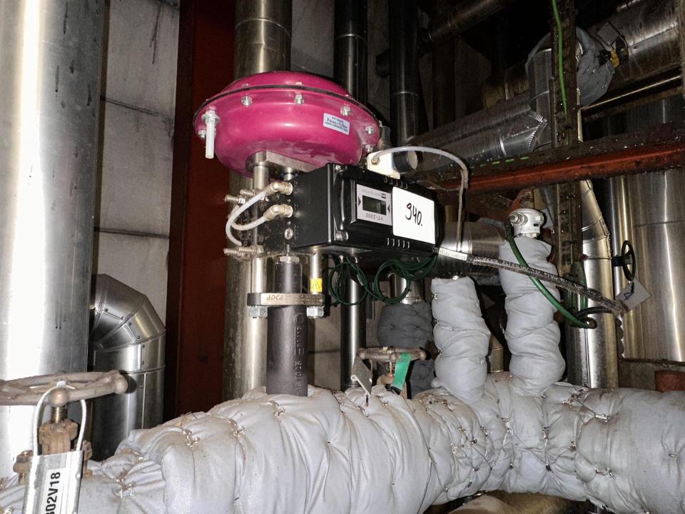 Regulating valve with Smart Positioner from YTC Valves