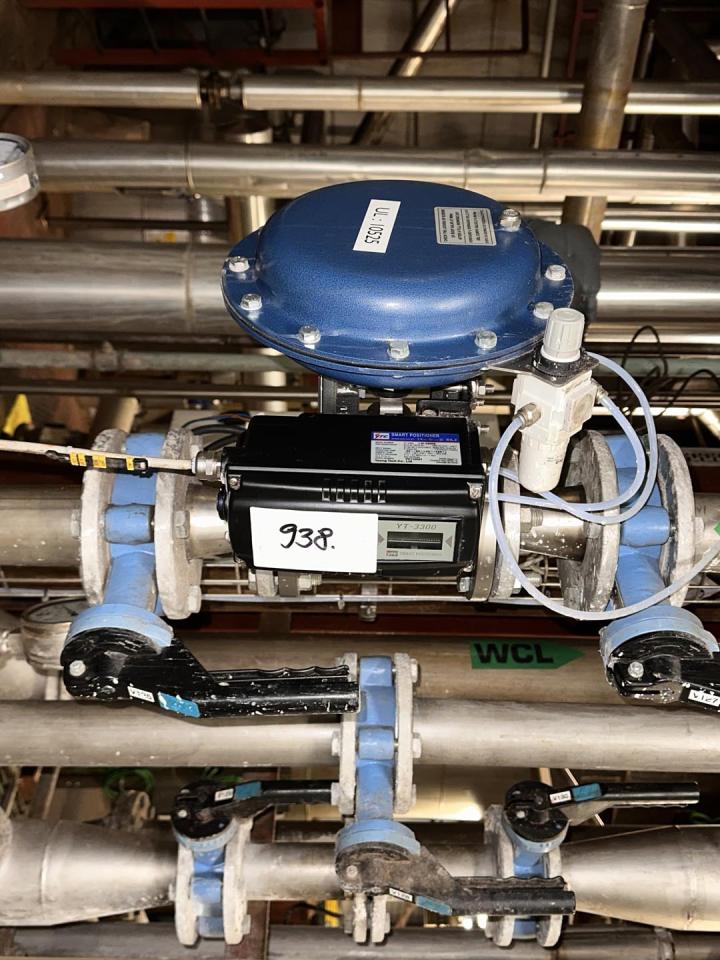 Regulating valve with Smart Positioner from YTC Valves