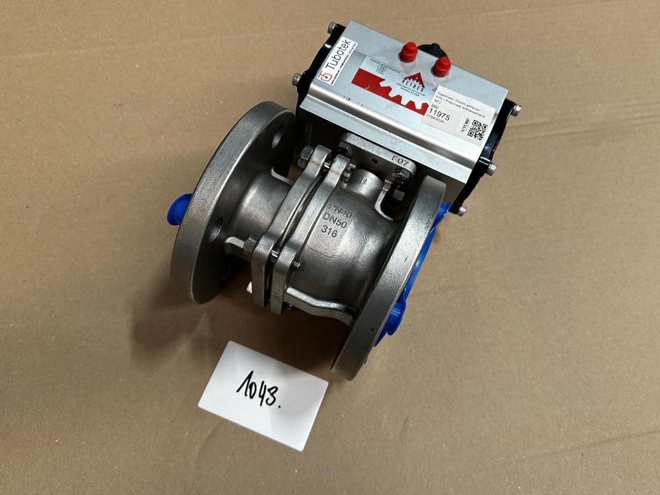 Brass ball valve DN32 with pneumatic actuator Valves